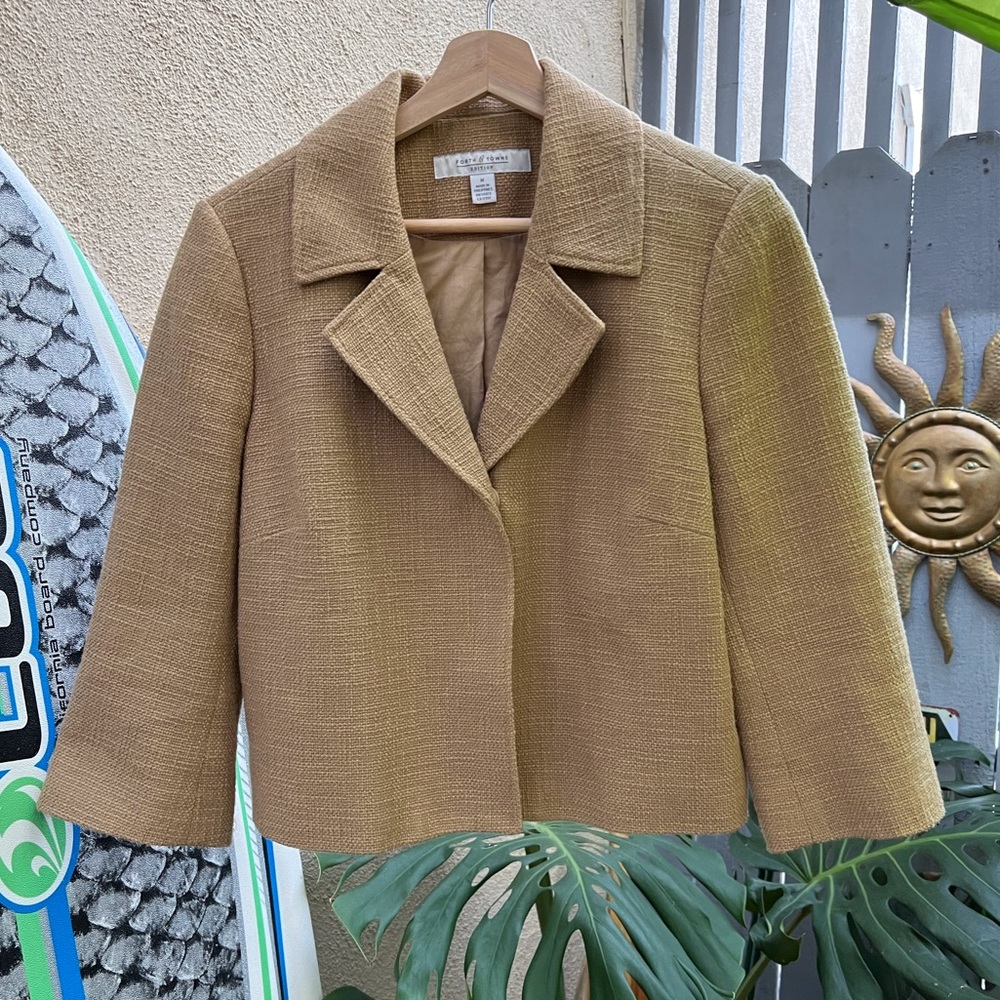 Vintage cropped cotton jacket